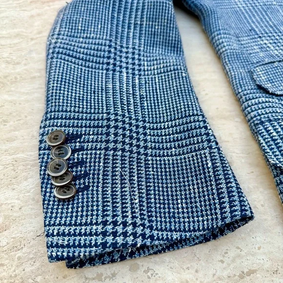 Suitsupply Slim Havana Check Blazer! Sz 36R - Picture 4 of 9